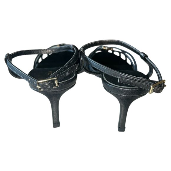 Womens Size EU 36 Pumps Heels Sandals in Leather Black - Picture 3 of 8